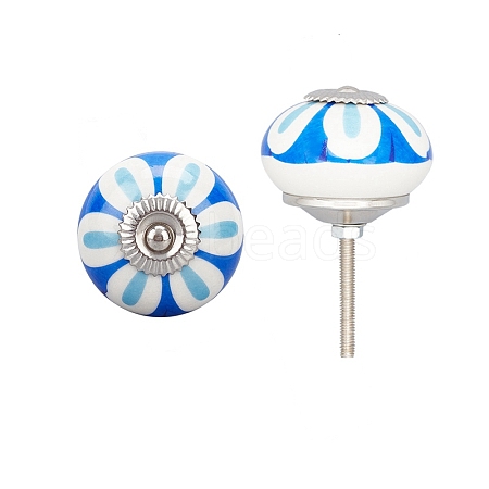 Printing Porcelain Drawer Knobs FIND-WH0066-04G-1