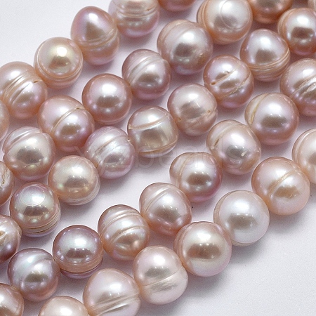 Natural Cultured Freshwater Pearl Beads Strands PEAR-F007-06B-01-1