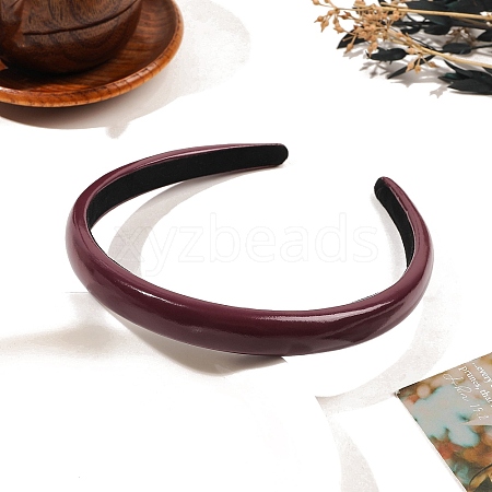 PU Imitation Leather Hair Bands PW-WGD3040-07-1