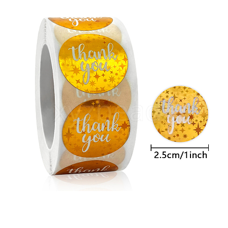 Self-Adhesive Paper Thank You Roll Stickers X-PAAG-PW0001-150C-1