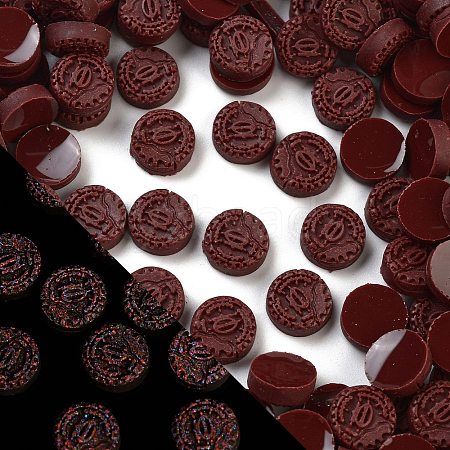 Luminous Resin Imitation Chocolate Decoden Cabochons RESI-K036-28E-02-1