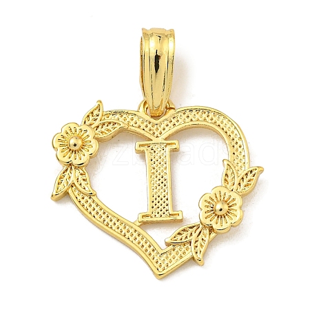 Heart Brass Pendants KK-I714-04G-I-1