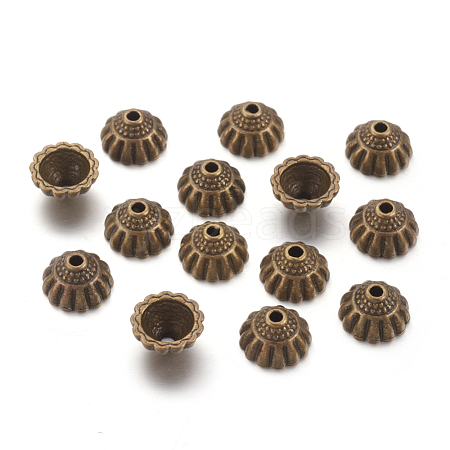 Tibetan Style Alloy Bead Caps MLF9305Y-NF-1