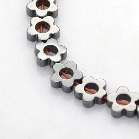 Electroplate Non-magnetic Synthetic Hematite Beads Strands G-J217C-02-1