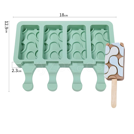 Silicone Ice-cream Stick Molds BAKE-PW0001-081C-1