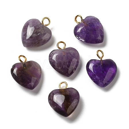 Natural Amethyst Pendants G-E603-01G-03-1