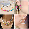 10 Strands 10 Colors Handmade Polymer Clay Beads Strands CLAY-TA0001-20-10