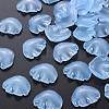 Transparent Baking Paint Imitation Jade Glass Pendants DGLA-Q025-001E-2