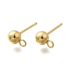 201 Stainless Steel Stud Earring Findings STAS-R156-01G-04-1