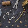 GOMAKERER 400Pcs 8 Styles Tibetan Style Bead Caps TIBE-GO0001-05-5