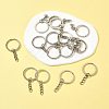 50Pcs Iron Keychain Ring IFIN-FS0001-56-7