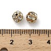 6mm Brass Rhinestone Beads X1-KK-S519-01A-01G-3
