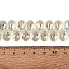 Electroplate Baking Paint Transparent Glass Beads Strands GL-N005-02A-C15-4