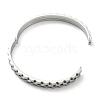 304 Stainless Steel Wave Hinged Bangle for Women BJEW-D055-01-4