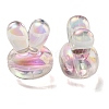 UV Plating Rainbow Iridescent Acrylic Beads X1-PACR-E001-05H-2