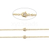 Clear Cubic Zirconia Star Link Chains CHC-G017-21G-2