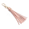 Imitation Leather with Light Gold Alloy Clasps Tassel Big Pendants Decorations AJEW-WH0223-28A-03-1