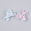 Printed Transparent Acrylic Beads TACR-T029-10M-3