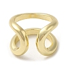 Brass Open Cuff Rings RJEW-Q778-11G-3