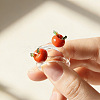 Handmade Lampwork Fruit Finger Rings for Women WGA7362-01-4