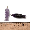 Natural Amethyst Carved Pendants G-G314-01G-08-3