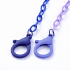 Personalized Two Tone ABS Plastic Cable Chain Necklaces NJEW-JN02825-06-2