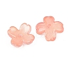 Two Tone Transparent Glass Bead Caps GLAA-Z020-02I-2