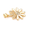 Real 18K Gold Plated Brass Micro Pave Cubic Zirconia Pendants ZIRC-L100-087G-01-3