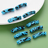 Opaque Spray Painted Acrylic Beads MACR-S372-002F-B07-6