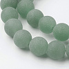 Natural Green Aventurine Bead Strands G-G735-63F-10mm-3
