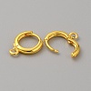 Brass Hoop Earring Findings FIND-WH0110-802B-G-1