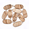 Natural Picture Jasper Pendants G-T112-23B-1