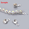 Brass Rhinestone Strass Chains CHC-T003-SS12-02S-2