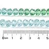Transparent Painted Glass Beads Strands DGLA-A034-T8mm-A16-3