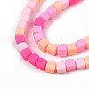 Handmade Polymer Clay Beads Strands X-CLAY-N008-061-09-3