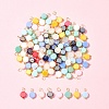 100Pcs Electroplate Glass Charms PALLOY-FZ00017-6