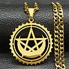 304 Stainless Steel Enamel Necklaces NJEW-Q338-10G-1