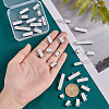 32Pcs 8 Style Alloy Cord Ends FIND-PH0005-38P-7