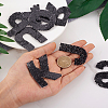 Alphabet Rhinestone Patches FW-TAC0001-01E-4