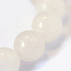 Natural White Jade Round Bead Strands X-G-E334-6mm-13-4