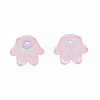 6-Petal Imitation Jelly Acrylic Bead Caps JACR-T002-2H-3