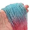 Transparent Painted Glass Beads Strands LS-DGLA-A034-T1mm-A11-2