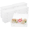 20Pcs Plastic Packing Boxes with Hinged Lid CON-GO0001-09-1