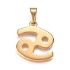 304 Stainless Steel Pendants STAS-L210-06H-G-01-1