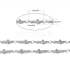 Tarnish Resistant 304 Stainless Steel Cross Link Chains CHS-R009-04-7