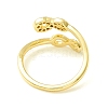 Clear Cubic Zirconia Infinity Open Cuff Ring for Women ZIRC-P096-14G-3