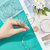 10Pcs 304 Stainless Steel Expandable Bangle for Girl Women BJEW-DC0001-03-2