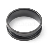 201 Stainless Steel Grooved Finger Ring RJEW-WH0004-32G-EB-2