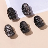 Natural Sliver Obsidian Carved Healing Figurines PW-WG51571-05-1