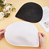 2Pcs 2 Colors Cloth Fascinator Hat Base for Millinery AJEW-HS0001-05-3